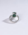 Grace Emerald (Panna) Ring in 925 Sterling Silver - Urja