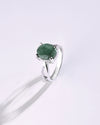 Grace Emerald (Panna) Ring in 925 Sterling Silver - Urja