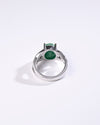 Celestial Emerald (Panna) Ring in 925 Sterling Silver - Urja
