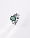 Celestial Emerald (Panna) Ring in 925 Sterling Silver - Urja