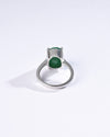 Minimalist Emerald (Panna) Ring in 925 Sterling Silver - Urja