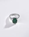 Natural Emerald (Panna) Ring in 925 Sterling Silver - Urja