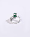 Elegant Emerald (Panna) Ring in 925 Sterling Silver - Urja