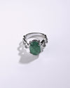 Forever Emerald (Panna) Ring in 925 Sterling Silver - Urja