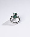 Forever Emerald (Panna) Ring in 925 Sterling Silver - Urja