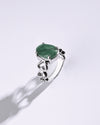 Forever Emerald (Panna) Ring in 925 Sterling Silver - Urja