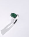 Vintage Emerald (Panna) Ring in 925 Sterling Silver - Shakti