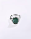 Promise Emerald (Panna) Ring in 925 Sterling Silver - Shakti