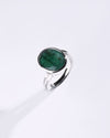 Promise Emerald (Panna) Ring in 925 Sterling Silver - Shakti