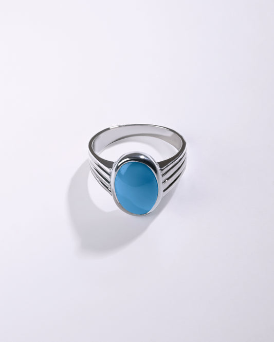 Vintage Turquoise (Firoza) Ring in 925 Sterling Silver - Shakti