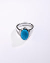 Heirloom Turquoise (Firoza) Ring in 925 Sterling Silver - Shakti