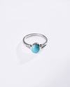 Exclusive Turquoise (Firoza) Ring in 925 Sterling Silver - Shakti