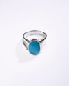 Statement Turquoise (Firoza) Ring in 925 Sterling Silver - Shakti