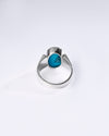Statement Turquoise (Firoza) Ring in 925 Sterling Silver - Shakti