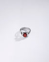 Unique Garnet (Gomed) Ring in 925 Sterling Silver - Urja