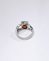 Designer Garnet (Gomed) Ring in 925 Sterling Silver - Urja