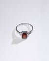Exclusive Garnet (Gomed) Ring in 925 Sterling Silver - Urja Sq