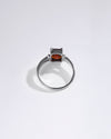 Exclusive Garnet (Gomed) Ring in 925 Sterling Silver - Urja Sq
