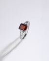 Exclusive Garnet (Gomed) Ring in 925 Sterling Silver - Urja Sq