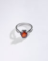 Grace Garnet (Gomed) Ring in 925 Sterling Silver - Astra