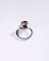 Cosmic Garnet (Gomed) Ring in 925 Sterling Silver - Urja