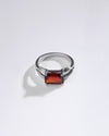 Antique Garnet (Gomed) Ring in 925 Sterling Silver - Urja Re