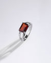 Antique Garnet (Gomed) Ring in 925 Sterling Silver - Urja Re