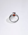 Sleek Garnet (Gomed) Ring in 925 Sterling Silver - Urja