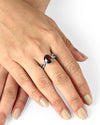 Charming Garnet (Gomed) Ring in 925 Sterling Silver - Shakti