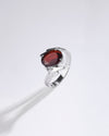 Dreamy Garnet (Gomed) Ring in 925 Sterling Silver - Urja
