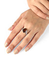 Bliss Garnet (Gomed) Ring in 925 Sterling Silver - Urja