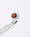 Dreamy Garnet (Gomed) Ring in 925 Sterling Silver - Shakti