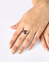 Dreamy Garnet (Gomed) Ring in 925 Sterling Silver - Shakti