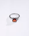 Magical Garnet (Gomed) Ring in 925 Sterling Silver - Urja Sq