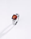 Magical Garnet (Gomed) Ring in 925 Sterling Silver - Urja Sq