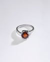 Promise Garnet (Gomed) Ring in 925 Sterling Silver - Urja