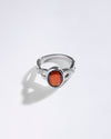 Celestial Garnet (Gomed) Ring in 925 Sterling Silver - Shakti