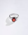 Timeless Garnet (Gomed) Ring in 925 Sterling Silver - Urja