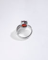 Timeless Garnet (Gomed) Ring in 925 Sterling Silver - Urja