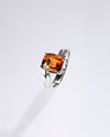 Promise Garnet (Gomed) Ring in 925 Sterling Silver - Urja Sq