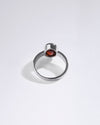 Prosperity Garnet (Gomed) Ring in 925 Sterling Silver - Shakti