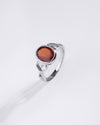 Glorious Garnet (Gomed) Ring in 925 Sterling Silver - Shakti