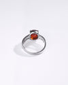 Precious Garnet (Gomed) Ring in 925 Sterling Silver - Urja