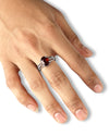 Precious Garnet (Gomed) Ring in 925 Sterling Silver - Urja