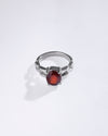 Rolex Garnet (Gomed) Ring in 925 Sterling Silver - Urja