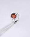 Superior Garnet (Gomed) Ring in 925 Sterling Silver - Urja