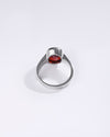 Natural Garnet (Gomed) Ring in 925 Sterling Silver - Shakti
