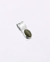 Halo Edge Cat's Eye Pendant in 925 Silver