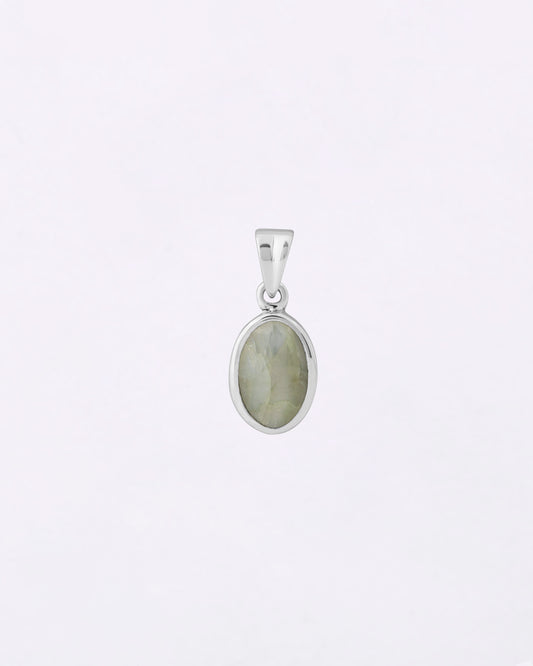Plain Cat's Eye Pendant in 925 Silver