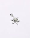 Sun Petal Shaped Cat's Eye Pendant in 925 Silver